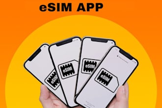 build esim app, mobile network operator app, voip app, linphone app