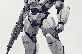 create custom mecha designs with detailed illustration