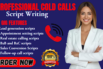 write high converting b2b b2c cold calling telemarketing scripts to boost sales