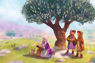 write and illustrate inspiring bible stories for children