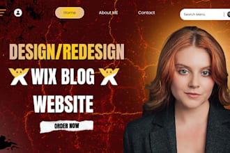 design a professional wix website design wix blog website for your business