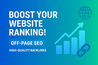 build high quality backlinks for off page SEO
