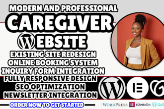 caregiver website, home care website, senior care website, hospice website