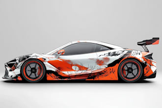 do racing car wrap, itasha car wrap, livery car