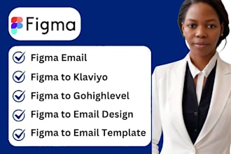 professionally design a responsive email campaign in figma