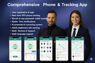 develop phone app, phone tracking app, phone repair app, phone delivery app