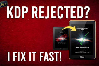 fix KDP rejected book cover, resize, bleed, trim and spine
