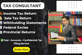 manage fbr income tax and sales tax return filing and registration in pakistan