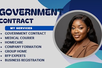 do government contract for medical courler, rfp, homecare and grouphome