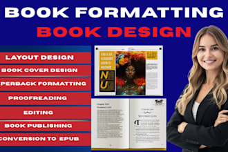 do book formatting, book layout design, kindle ebook format
