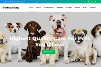 build squarespace dog grooming website pet care website animal clinic website