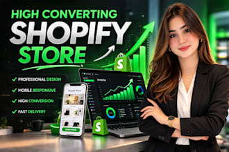 build automated shopify store, dropshipping store or shopify website