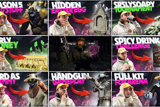 create simple youtube gaming thumbnails at the lowest price