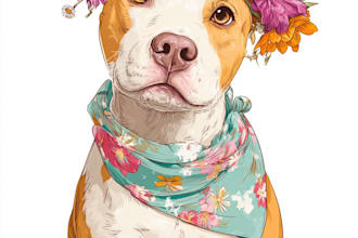 do disney pets portrait illustration in disney style