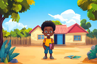 illustrate children story book illustration and children