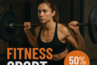 design high quality gym fitness and sports flyer poster