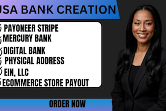 create usa bank creation, mercury setup, wise account, proof of address
