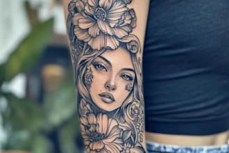 design a modern and minimalist tattoo design