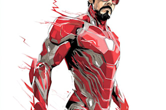 superhero comic book art and illustration