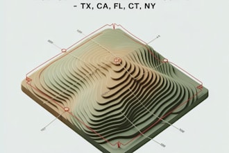 preliminary new construction land survey licensed stamp tx ca fl ct  ny
