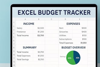 build a custom excel budget tracker and personal finance sheet