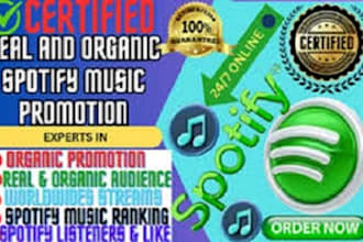 do organic spotify music promotion no bot