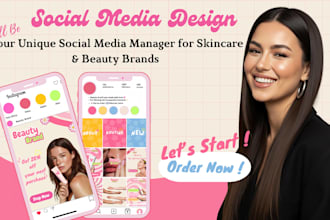 manage your skincare brand instagram with creative , aesthetic content