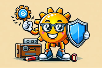 create funky mascot logo for business and sports