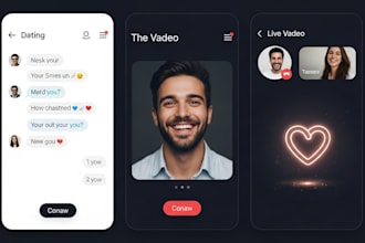 develop dating app, website, live streaming, or social media app