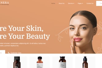 design skincare shopify store skincare store beauty website skincare website