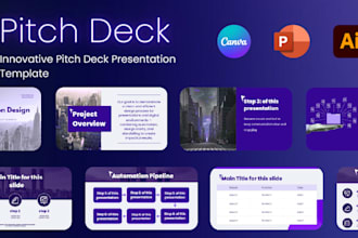 design a professional pitch deck or business proposal presentation