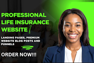 life insurance leads, life insurance website, insurance sales funnel