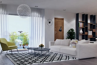 do 3d apartment interior, home studio, fitness area, yoga room,kid room design,