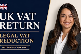 prepare and review UK vat return and identify legal vat reduction opportunities