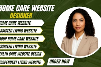 design website for group home, home care, independent living, assisted living