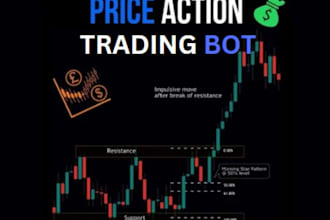 set up price action trading bot for mt5,  mt4, ibrk, xauusd, crypto, stocks