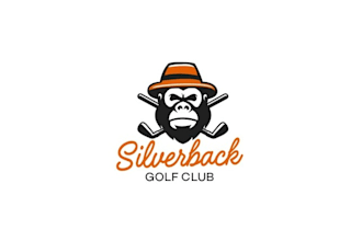 design amazing silver back golf club logo