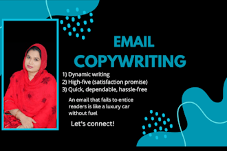 copywrite engaging emails to drive sales