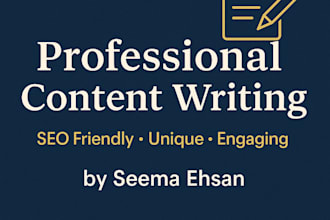 write engaging and SEO friendly content for your website