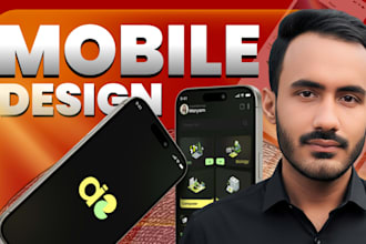 do mobile app UI UX design, figma app design