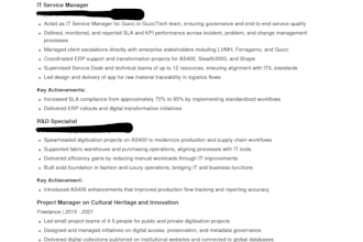 write a professional CV and tailored cover letter