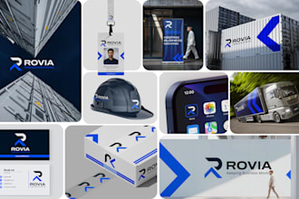 design business logo, business brand identity and complete branding kit