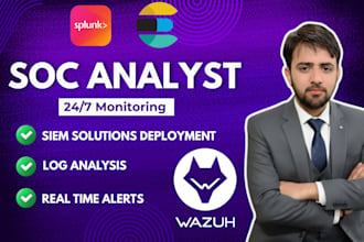 be your soc analyst to monitor logs of network and host