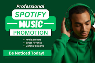 boost spotify streams spotify promotion spotify music promotion organic growth
