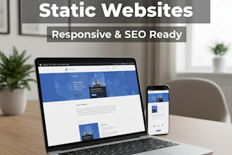 deliver a pixel perfect static website that is responsive and SEO ready