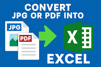 convert jpg and PDF files to excel with proper formatting