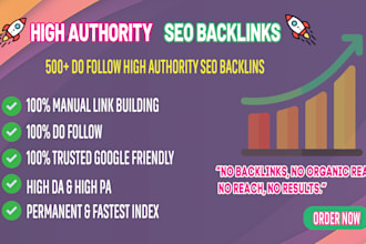 create high authority dofollow backlinks for off page SEO optimization