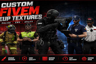 create custom fivem eup uniforms and clothing textures