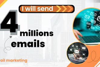 send 400 million bulk emails, bulk email blast and email campaign to inbox