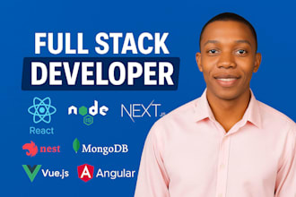 develop full stack website, web app using react, next nodejs express js